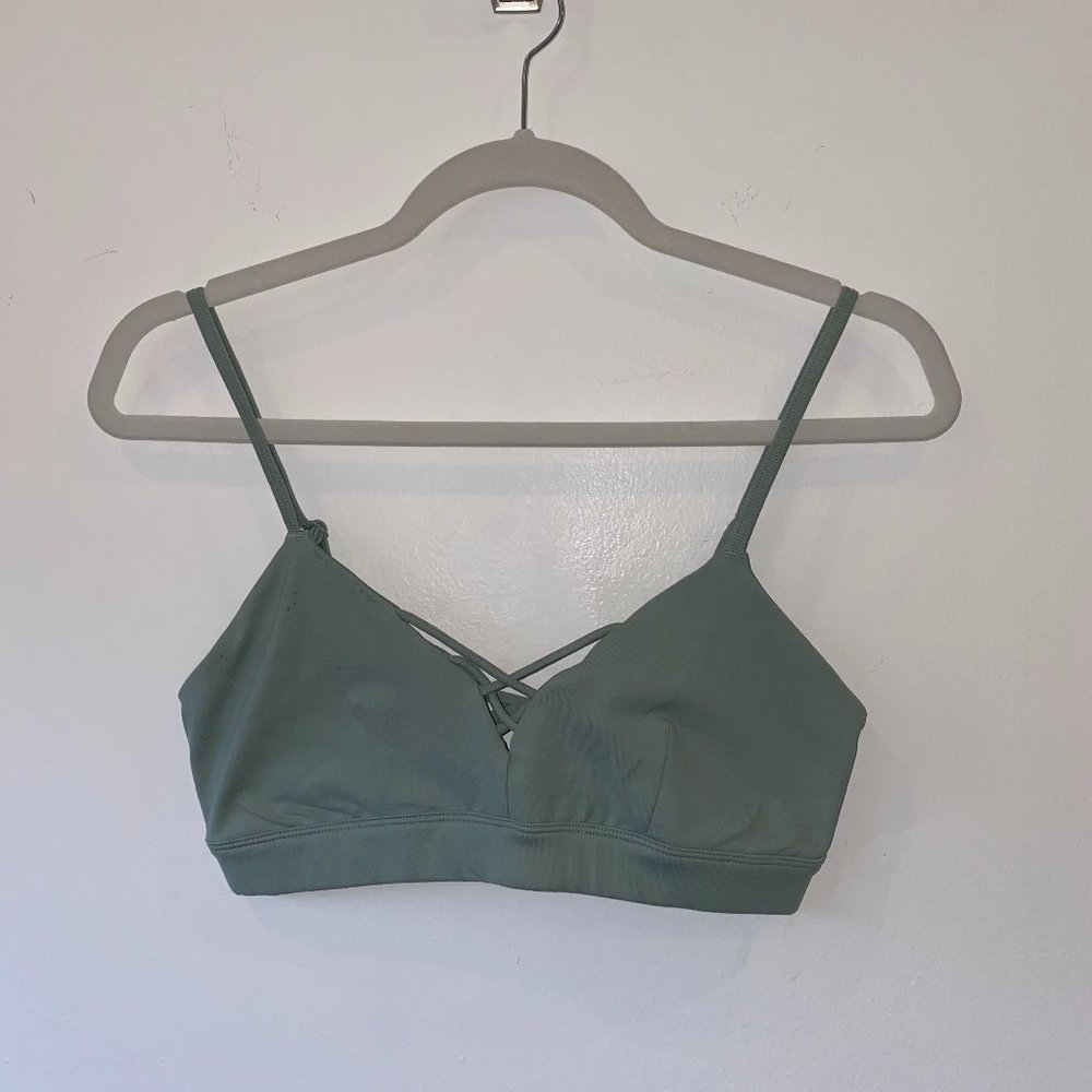 Alo Yoga Sage Green Sports Bra